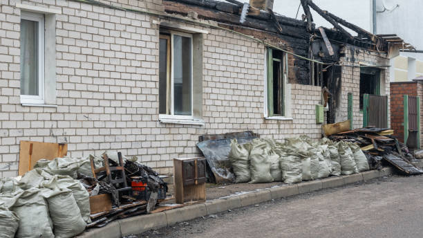 Professional Emergency Fire Cleanup technician working in Downing, WI